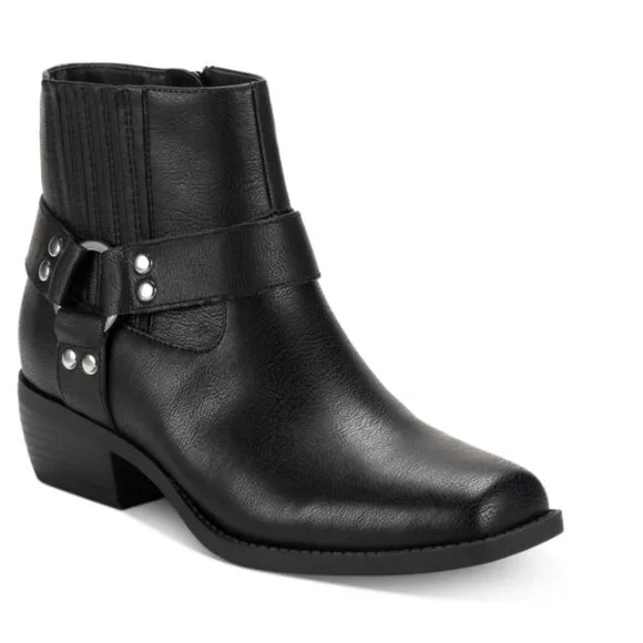 SUN + STONE Womens Westinn Harness Bootie Black Size 6M - G75 - Picture 3 of 4